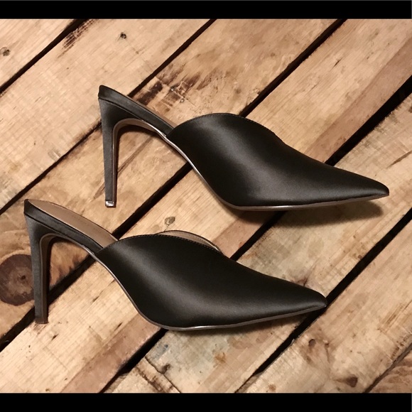 Black pointed heeled mules - Picture 8 of 8
